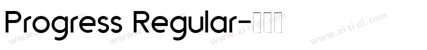 Progress Regular字体转换